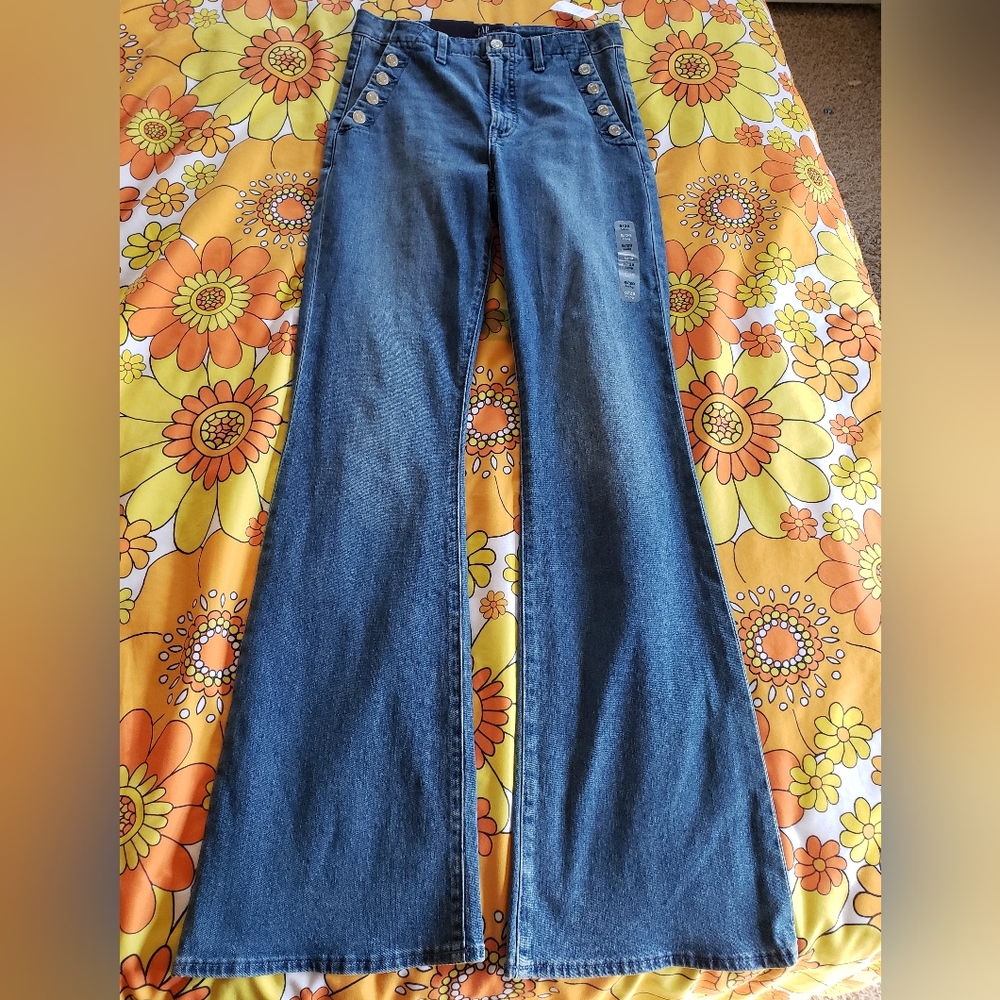 Gap Denim High Rise Flare 8/29 Long